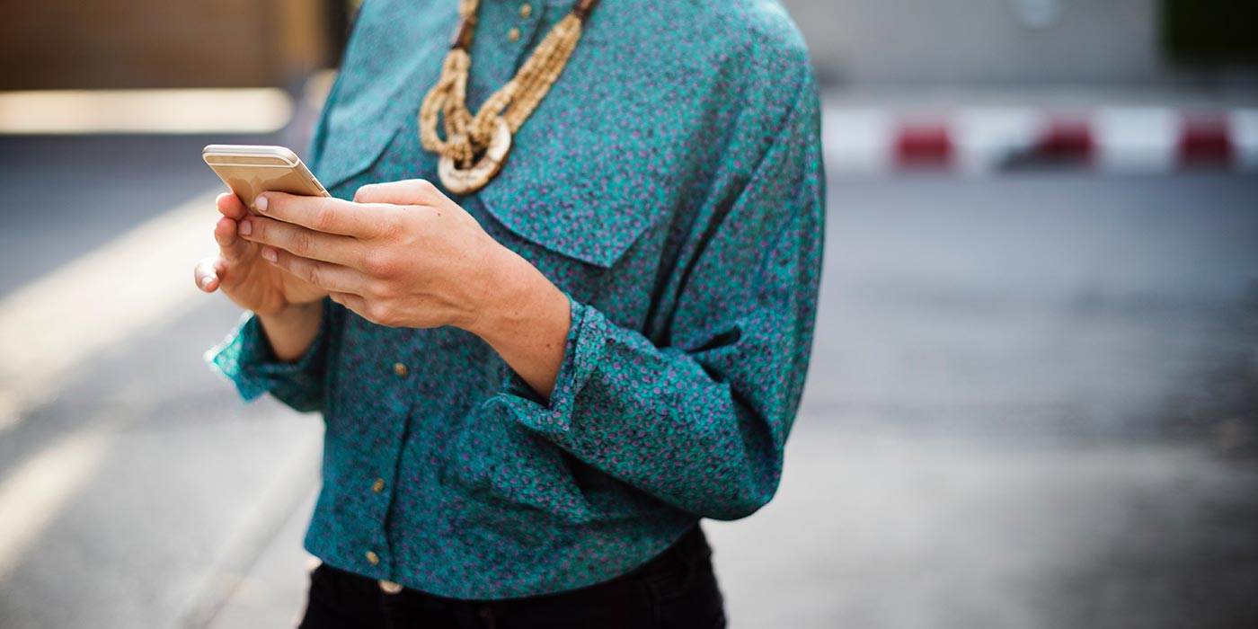 Woman with mobile